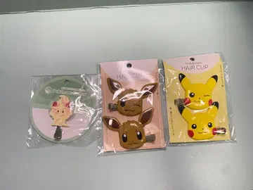 포켓몬 앞머리 / 헤어 클립 3종 묶음 판매 휘핑 피카츄 이브이