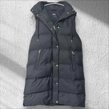 [ 새상품급 ] ZARA 퀼팅 롱 다운 베스트 S