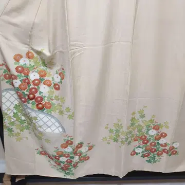 순수 실크 이중 기모노 호몬기 7800엔