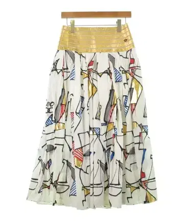 샤넬 롱 맥시 길이 스커트 여성용