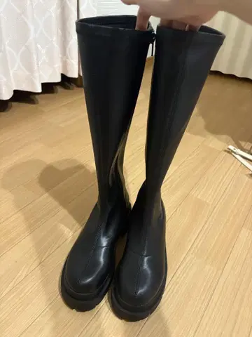 블랙 롱 부츠 S 사이즈 Heather
