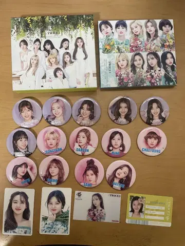 TWICE #3 앨범 세트 핀 배지 12개 포함