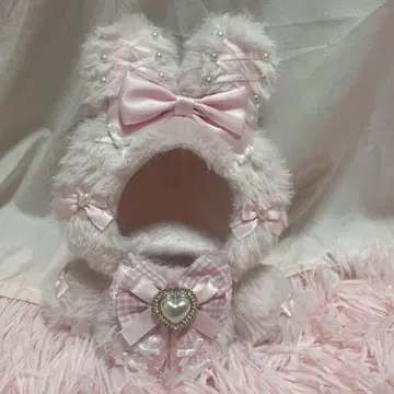 10cm 봉제인형 의류 핑크 토끼 숄더