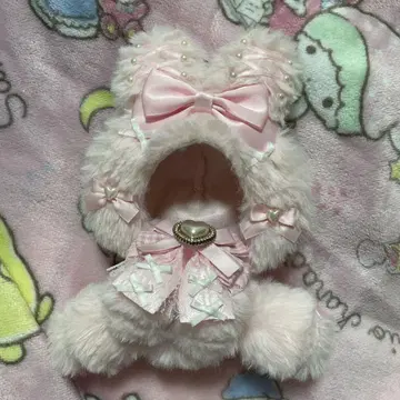 10cm 봉제인형 의류 핑크 토끼 숄더