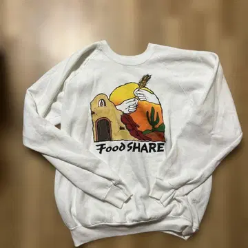 90s FRUITOFTHELOOM 프룻 오브 더 룸 맨투맨 화이트