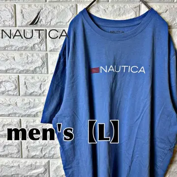 K57 [NAUTICA] 프린트 로고 T셔츠 [남성용 L] 라이트 블루