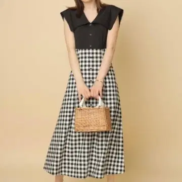 체크 원피스 Rirandture