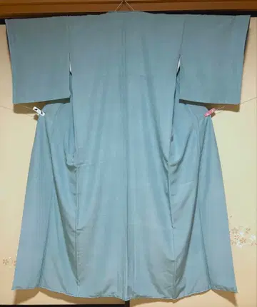 히게츠무기 순수 실크 무지 캐주얼 스카이블루 sk055