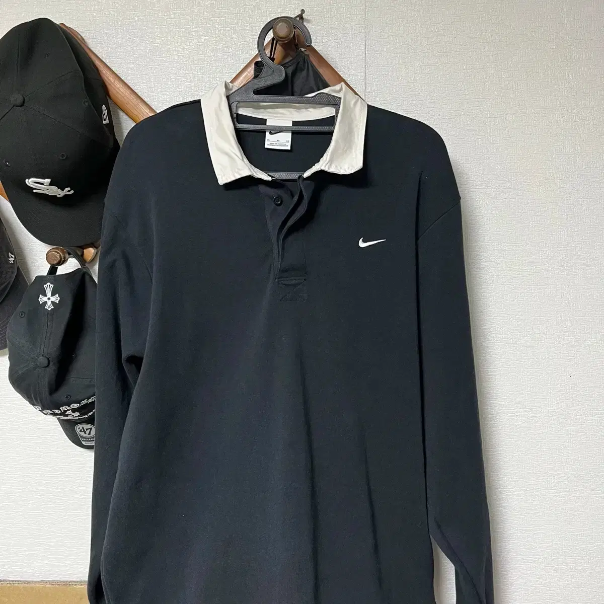 Nike Solo Swoosh Nike Swoosh Rugby Polo Nike Solo Swoosh Rugby Top Grey  BSTN Store