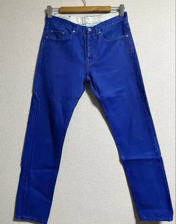 DRIES VAN NOTEN 12aw 페인트 코팅 데님