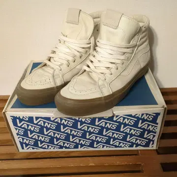 VANS vault SK8-Hi 화이트 하이컷 스니커즈 가죽