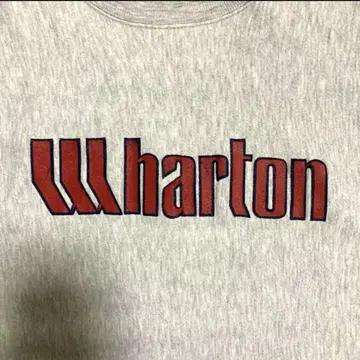 90s Champion 리버스 위브 Wharton 자수 택
