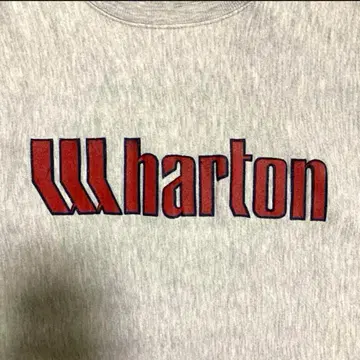90s Champion 리버스 위브 Wharton 자수 택