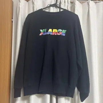 XLARGE 엑스라지 맨투맨 트레이닝복 블랙 컬러 로고