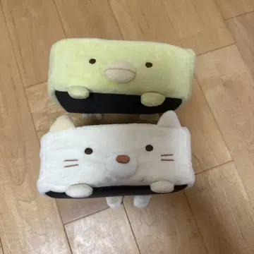 스미코구라시 봉제 인형 수납함 2개 세트