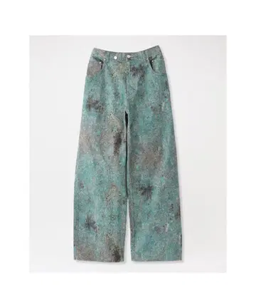 mikage shin 24aw Sabi Denim Pants GREEN