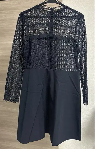 ZARA WOMAN 네이비 레이스 탑 원피스 L