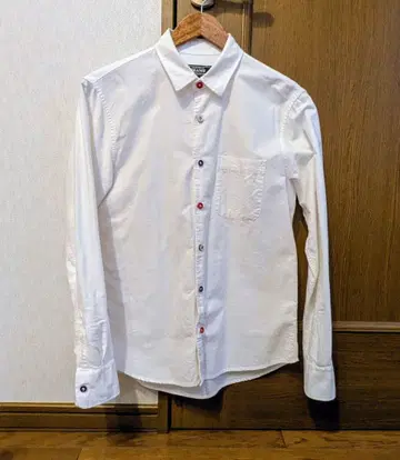 BEAMS 화이트 긴팔 셔츠 S