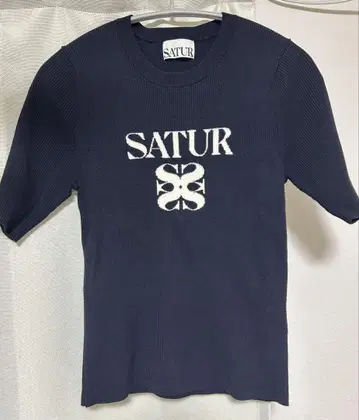 SATUR 한국 구매 반팔 리브 니트