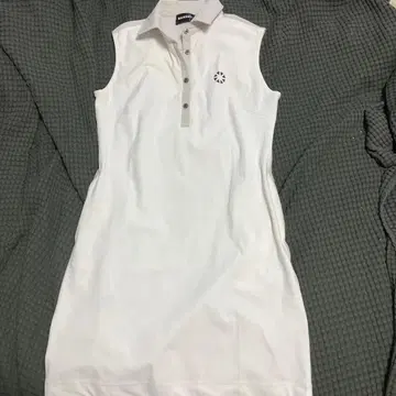 BANDEL 화이트 피케 셔츠 원피스
