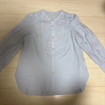 Rirandture 리본 포함 라이트 블루 긴팔 셔츠