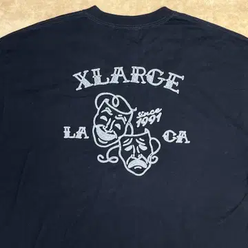 XLARGE 엑스라지 연극 마스크 디자인 T셔츠 XL 블랙