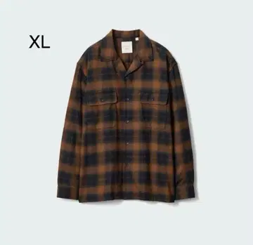 UNIQLO JW 앤더슨 브러쉬드 코튼 오버사이즈 셔츠 XL