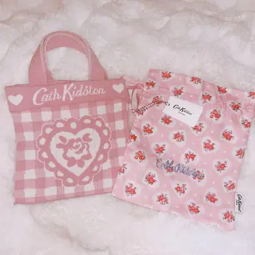 캐스키드슨 Gingham Rose KNT365 토트백