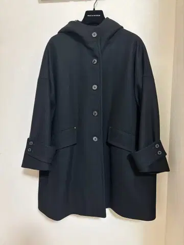 매킨토시 MACKINTOSH 햄비 후드 A라인 블랙