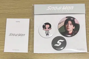메구로 렌 SnowMan 1st POPUP 타이베이 팝업 카드 캔뱃지
