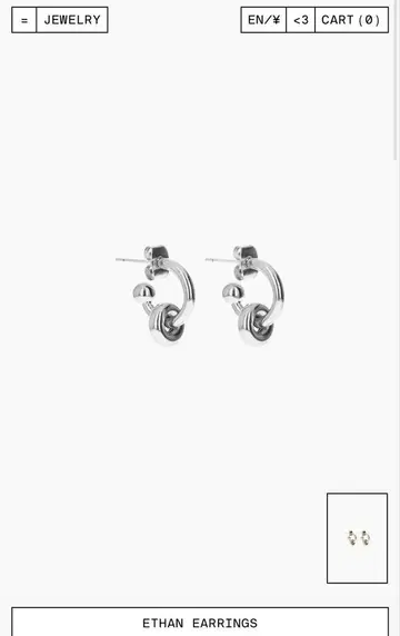JUSTINE CLENQUET ETHAN EARRINGS