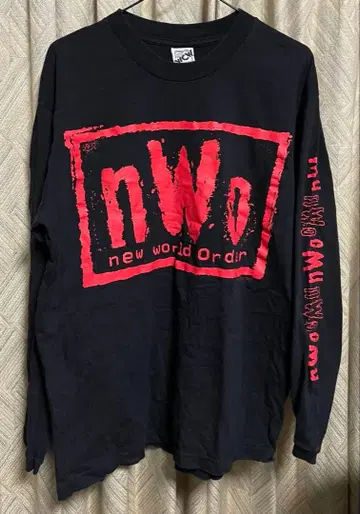 초레어! 울프팩 nWo 롱 슬리브 티셔츠 WCW WWE 프로레슬링