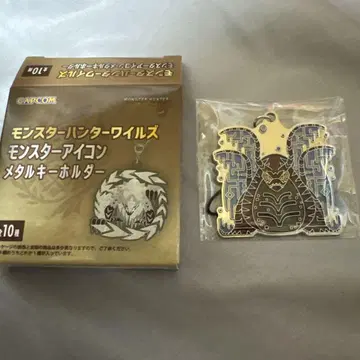 몬스터 헌터 와일즈 메탈 키링 우즈 투나 몬스터 아이콘