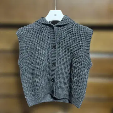 UNIQLO 와플 니트 후디드 베스트