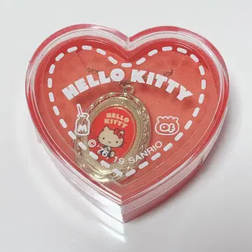 HELLO KITTY 헬로키티 로켓 펜던트 하트형 케이스 포함
