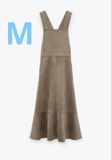 ZARA 스웨이드 오버롤 스커트 원피스