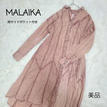 MALAIKA 마라이카 핑크 PINK 셔츠 원피스 A라인 롱
