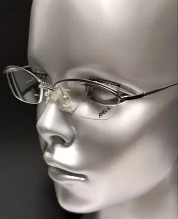 새상품급 AXEL S. AX675 하프림 안경