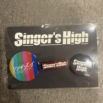 Singer's High 핀 배지 캔뱃지 3개 세트