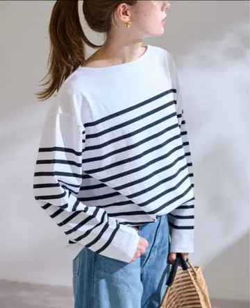 FRAMeWORK 별주 보더 풀오버 블랙