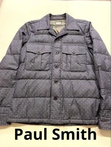 Paul Smith 남성용 네이비 도트 무늬 다운 자켓 M
