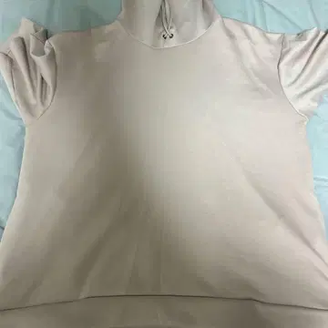 베이지 XL 후드티 코튼/폴리에스테르