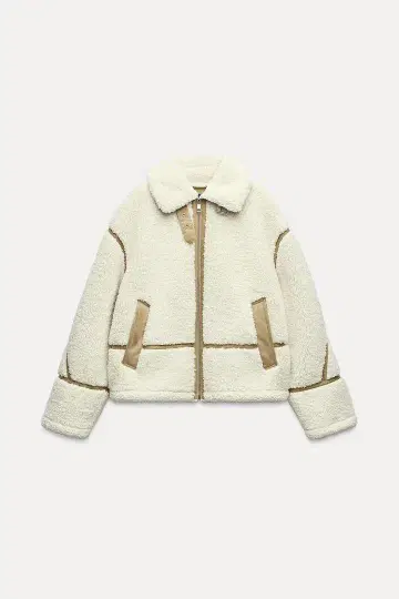 ZARA 보아 더블 페이스 자켓 아우터