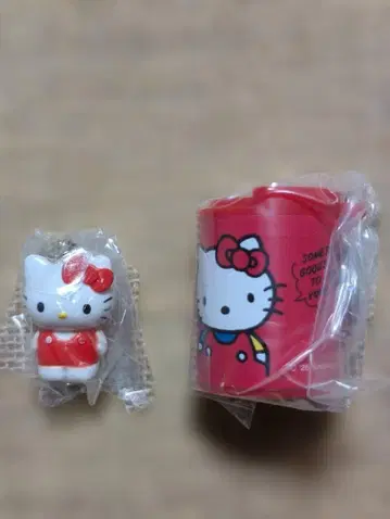 산리오 헬로키티 메지루시 액세서리 코인 실린더 가챠