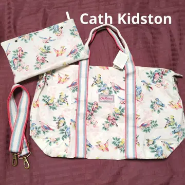 새상품 Cath Kidston 폴더 웨이 오버나이트 백 꽃무늬 새