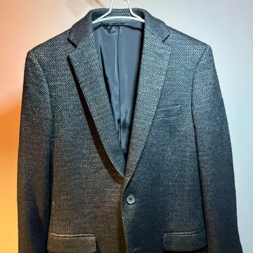 테일러드 자켓 울 혼방 캘빈 클라인 고급 소재감 광택