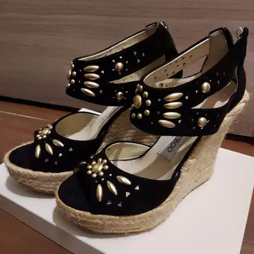 JIMMY CHOO 스터드 웨지 샌들 size 37