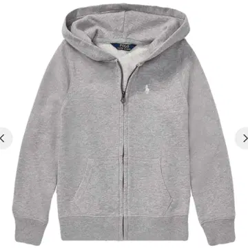 랄프 로렌 풀 집업 후드티 XS 여성용 그레이