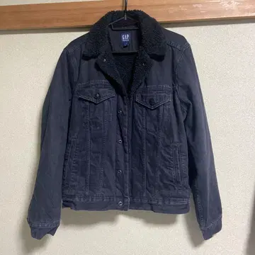 GAP 보아 데님 자켓 남성용 S 사이즈 블랙 겨울용 아우터