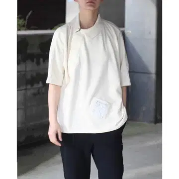 SOSHIOITSUKI 화이트 피케 셔츠